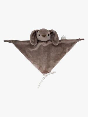 CarloBaby  Kanin Snuttefilt med Napphållare, Mörkbrun