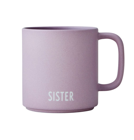 Design Letters Syskonmugg Sister, Lavendel