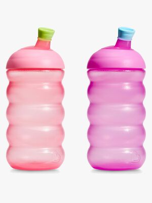 Munchkin Click Lock Schnabeltasse 296 ml 2er-Pack, Pink/Purple
