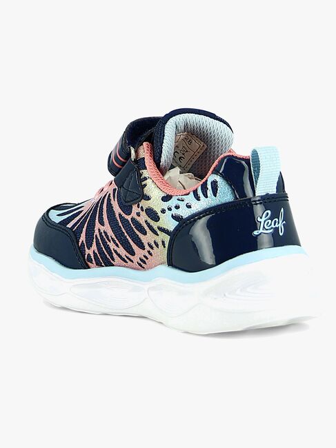 Leaf Malmen Blinkande Sneakers, Navy/Pink