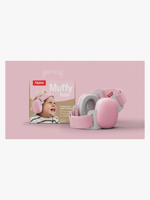 Alpine Muffy Baby Hörselskydd, Rose Pink