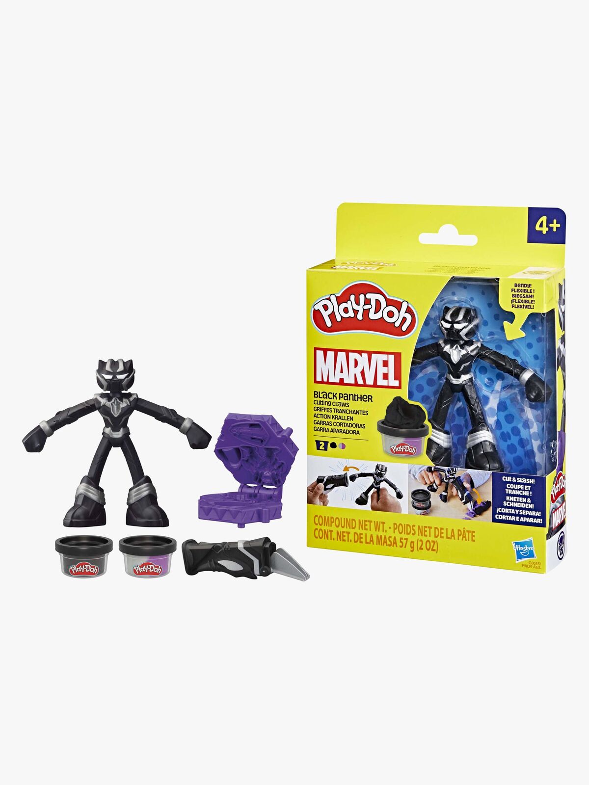 Play-Doh Black Panther Cutting Claws Lekset