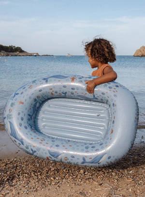 Little Dutch Badmadrass Ocean World Båt, Blue