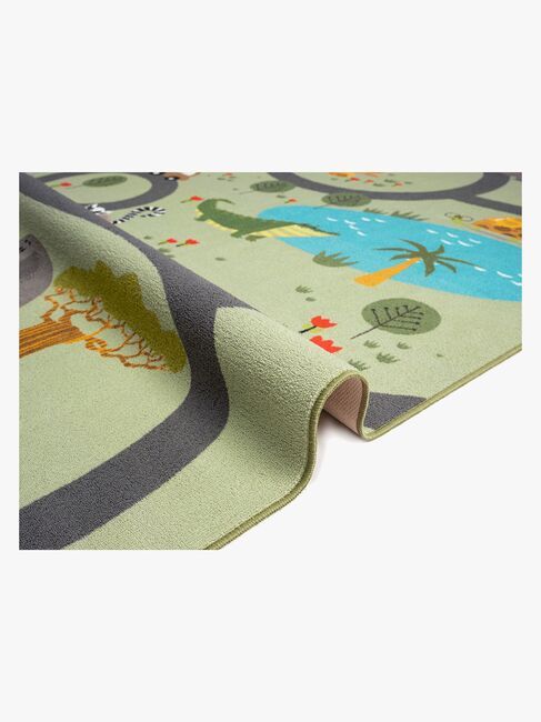 KMCarpets Play Animals Matta 140x200, Grön
