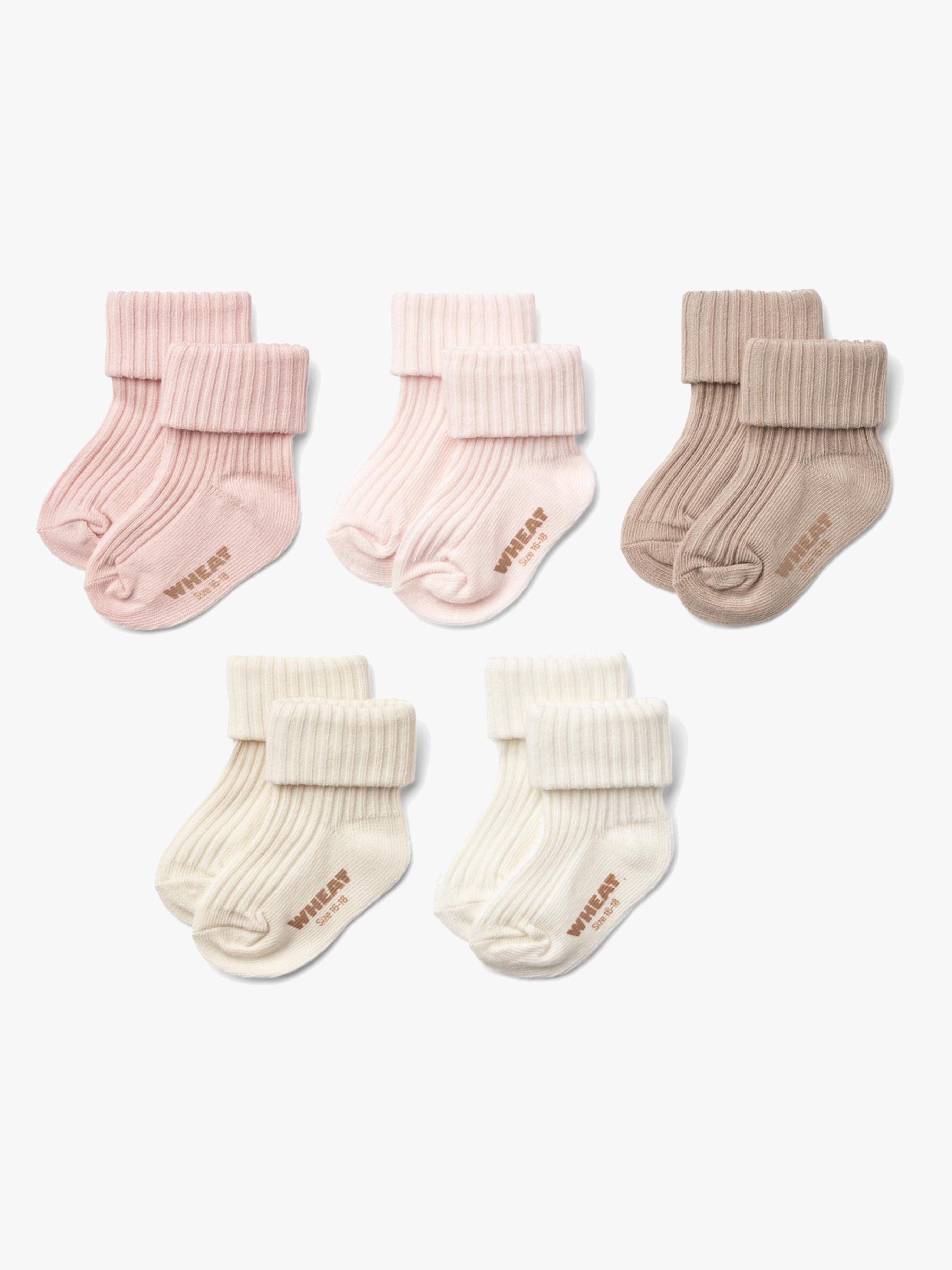 Wheat Gift Box Evig Strumpor 5-Pack, Blå, 16-18