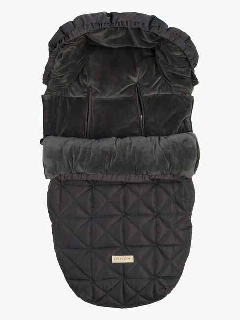 Oh, Poppy! Lily Quilted Åkpåse, Anthracite Gray