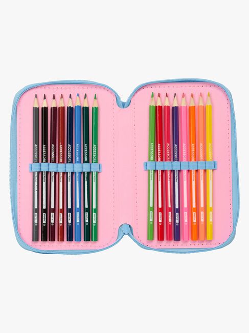 Disney Stitch  Fyllt Trippelpennfodral 37 Delar, Bright