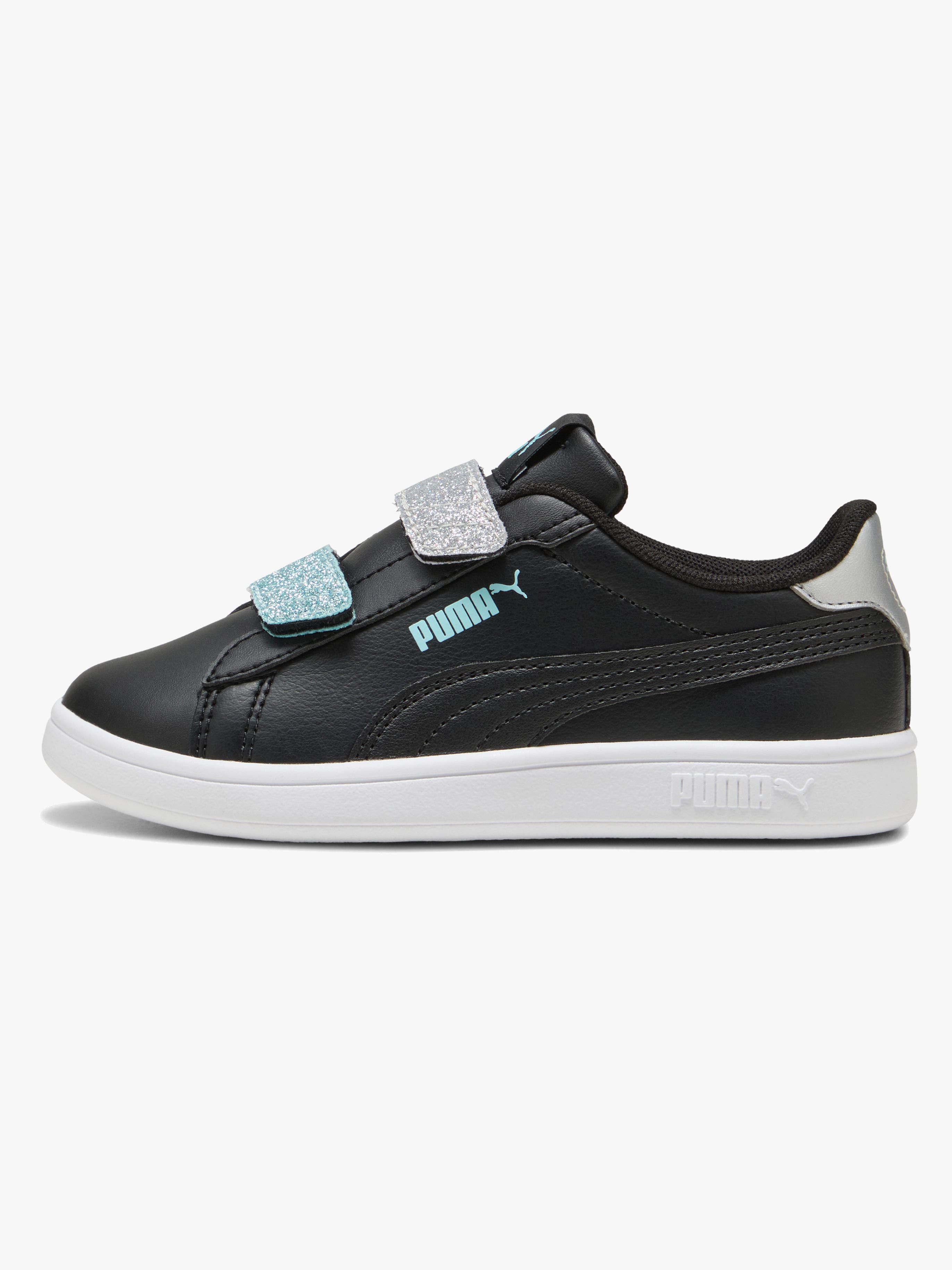 Puma Smash 3.0 Glitter Velcro V PS Sneakers, Svart, 29