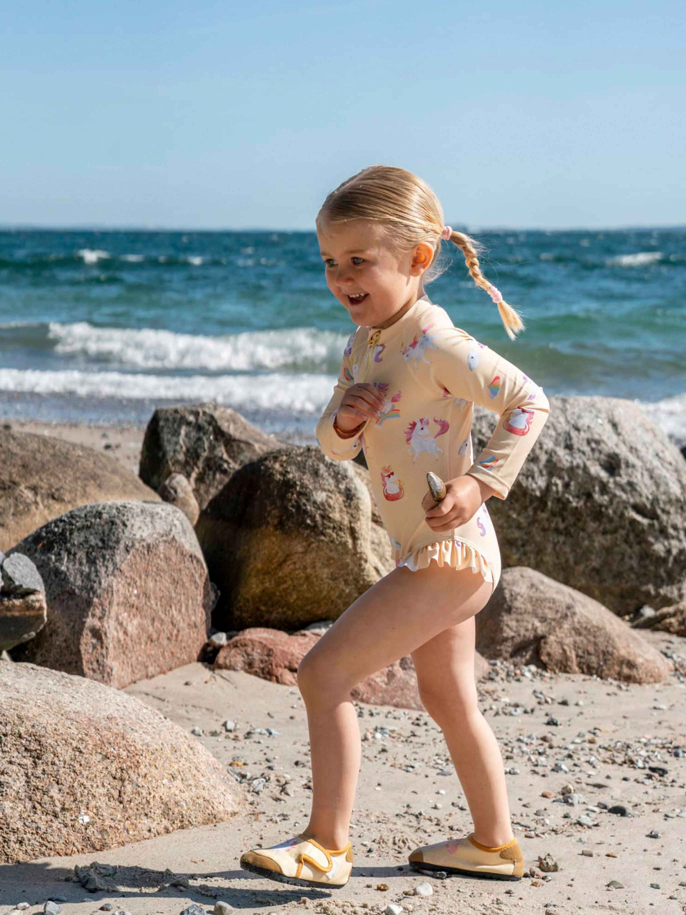 FILIBABBA Vilje UV-Dräkt, Unicorn Shores, 3-4 år