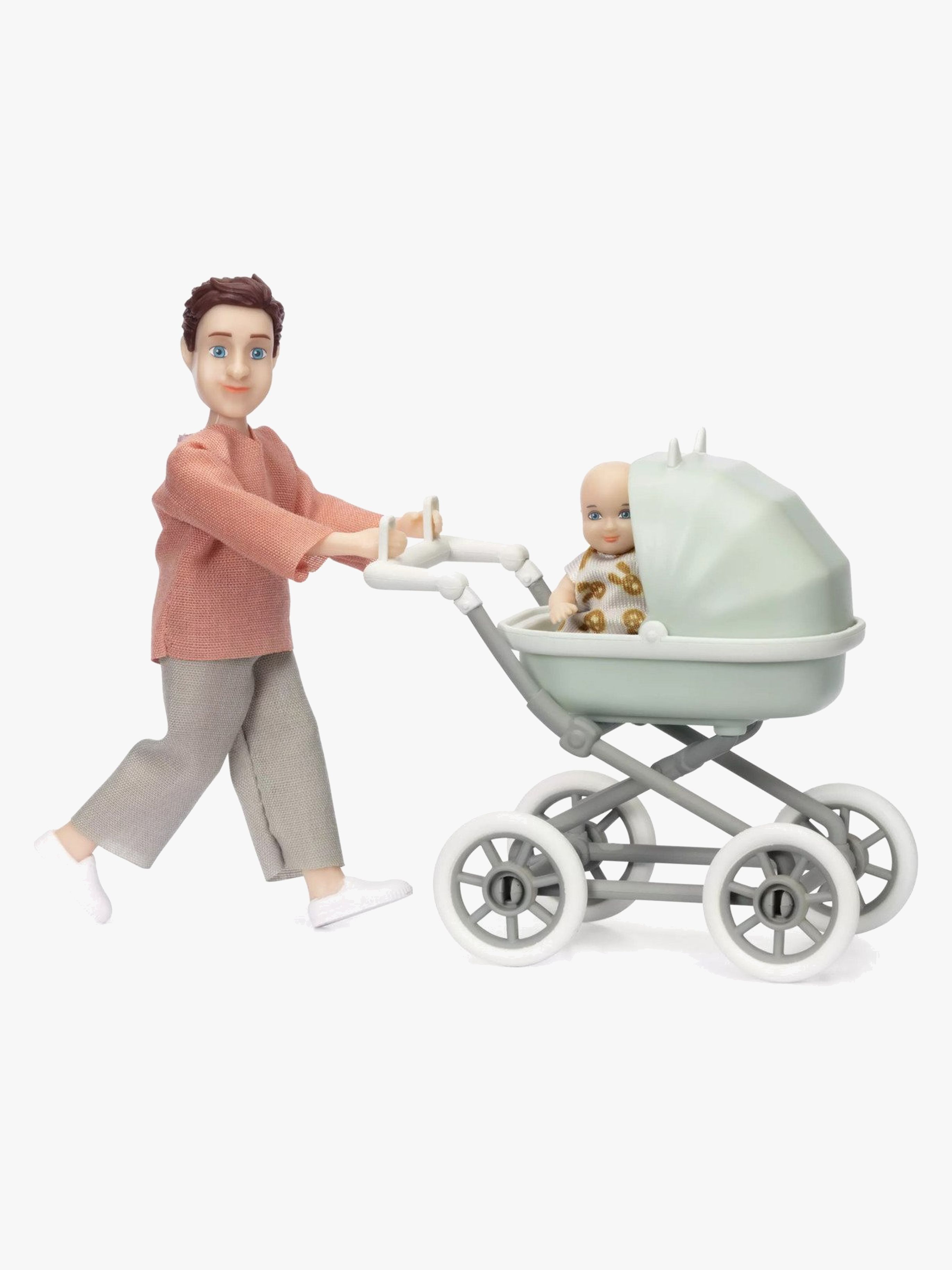 Lundby Docka Med Bebis Och Vagn