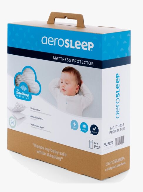 Aerosleep Evolution Premium Madrass och 3D Madrasskydd, 60x120x12 Cm