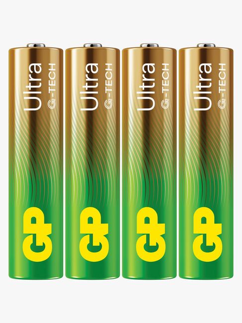 GP Ultra Alkaline G-TECH AAA/LR03 Batterier Svanenmärkt 4-Pack