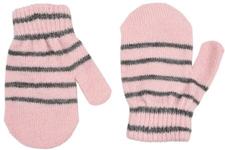 Lindberg Magic Wool Stripe Vantar 2-pack, Pink/Anthracite
