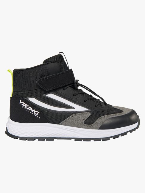 Viking Century Mid 1V SL WP Sneakers, Black/Lime