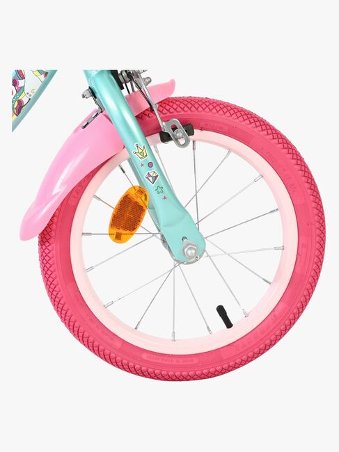 Volare Unicorn Cykel 14 Tum, Grön