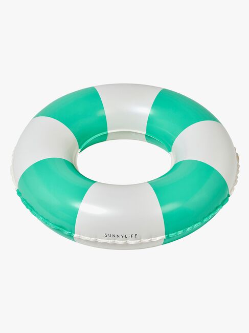 SUNNYLiFE Mini Badring, Pool Party Green Stripe