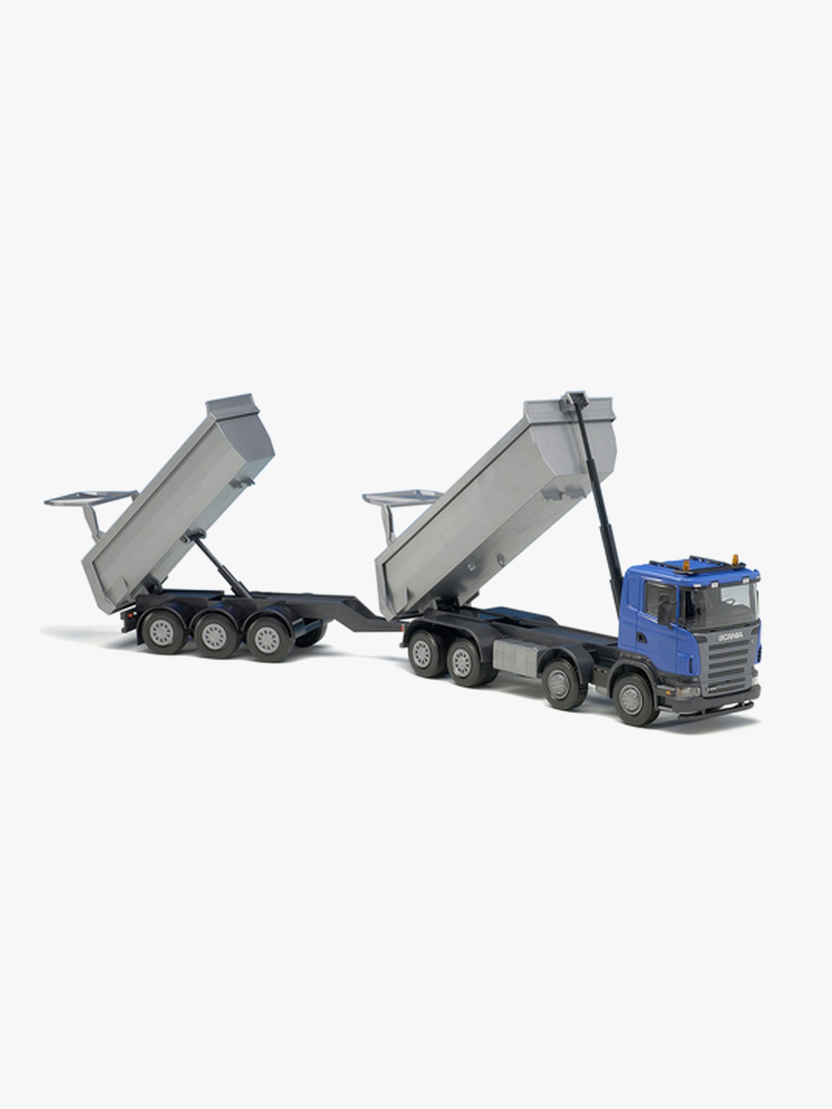 Emek Tipplastbil Scania Med Släp, Blå