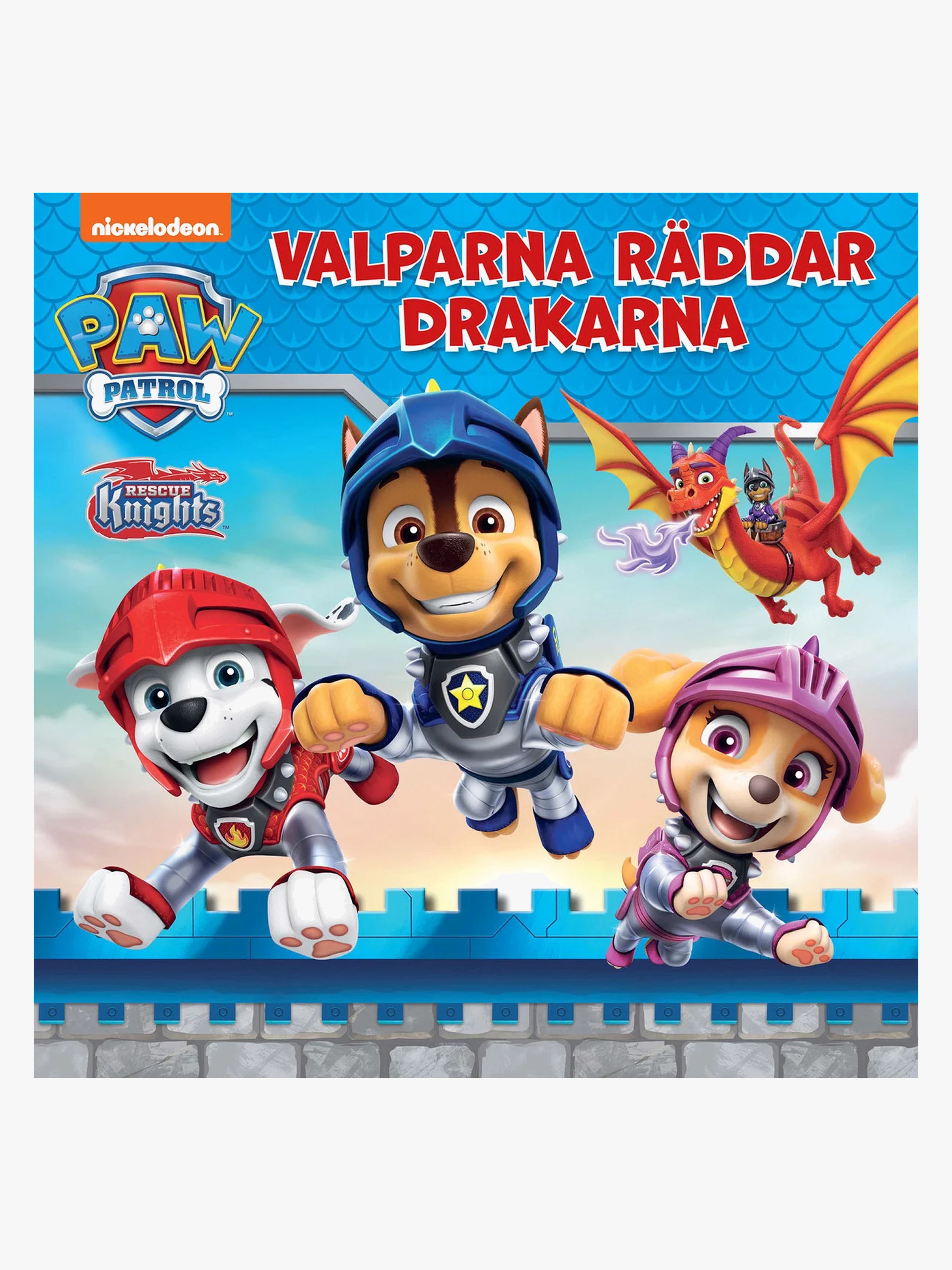 Paw Patrol Barnbok Valparna Räddar Drakarna