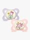 MAM Original Night Nappar Silikon 2-Pack 0-6m, Rosa