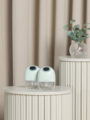 Beemoo CARE Wearable Slim Elektrisk Bröstpump Dubbel, Soft Green