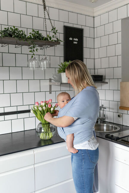 Aldoria Baby Bärsjal, Dust Blue