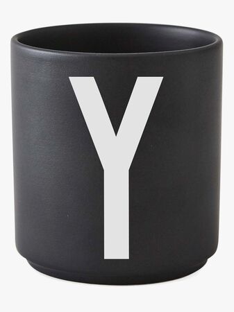 Design Letters Mugg Porslin Y, Svart