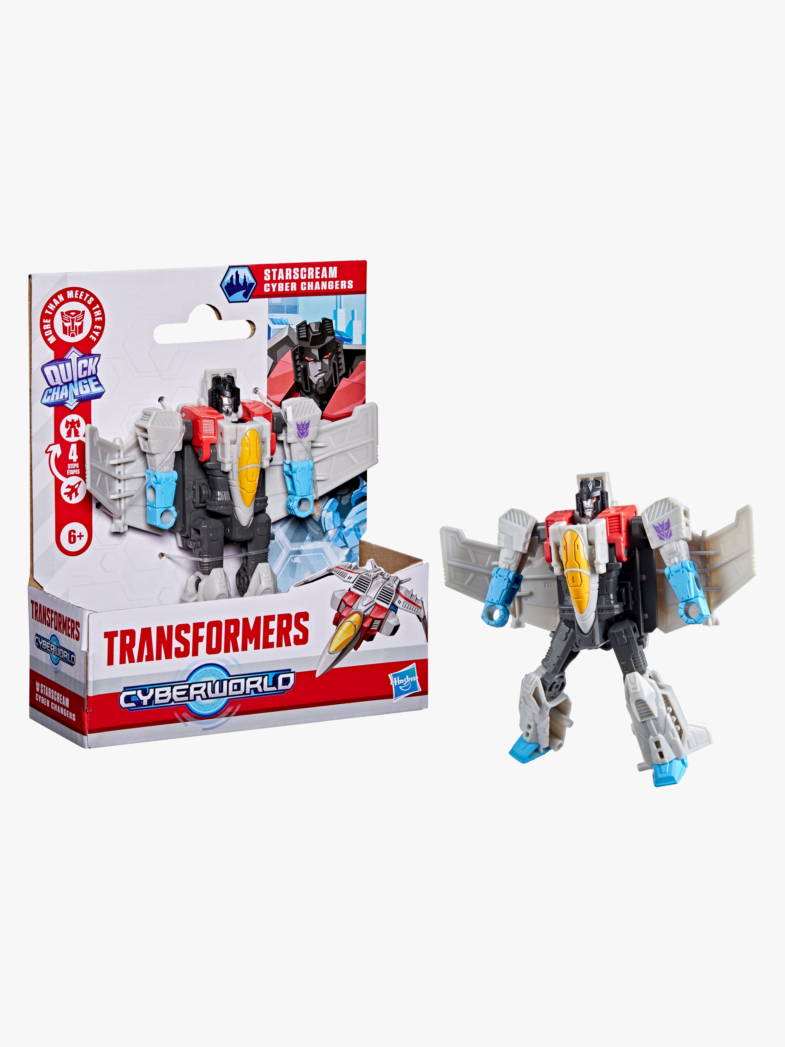Transformers CYBERWORLD Cyber Changers Actionfigur Starscream 10 cm