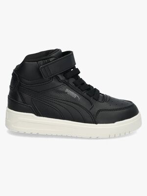 Puma Shuffle Downtown Fur AC+PS Mid Sneakers, Black/Shadow Gray