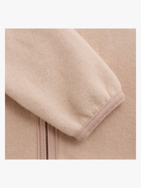 Huttelihut Ullfleecejacka Merinoull, Mahogany Rose