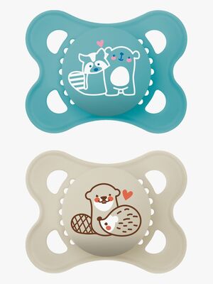 MAM Original Naturgummi Nappar 0-6m, Blå