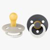 BIBS Colour Glow Napp 2-Pack Latex Stl 1, Sand/Iron