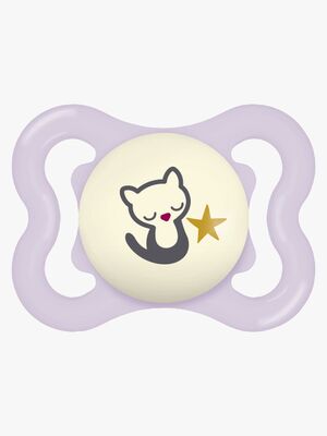 MAM Supreme Night Napp Silikon 0-6m, Rosa