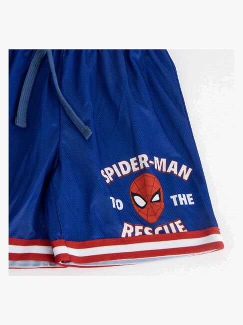 Marvel Spider-Man Linne & Shorts Sport Set, Blå/Röd