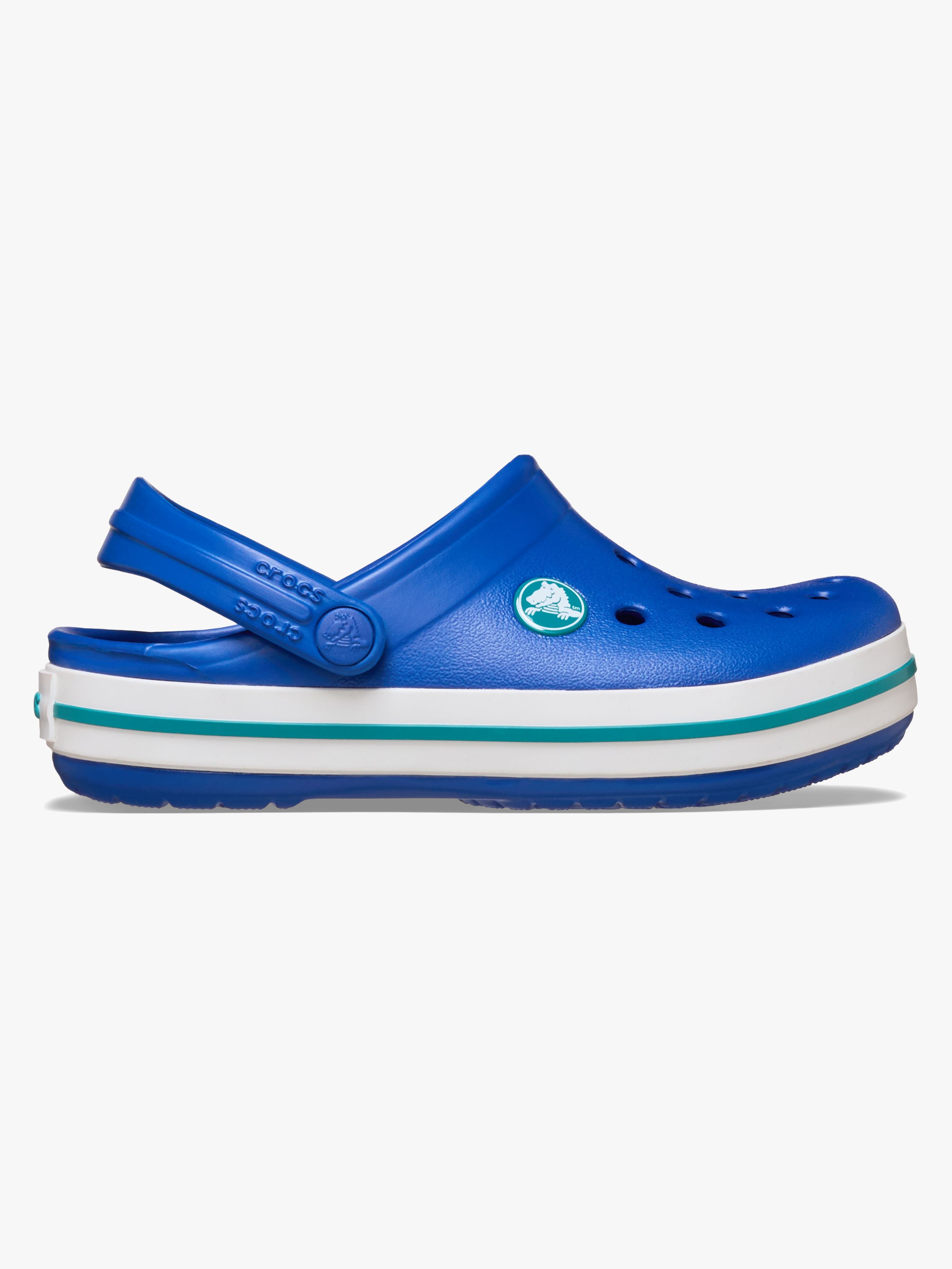 Crocs Crocband Tofflor, Blue Bolt/Turbo Teal, 20-21
