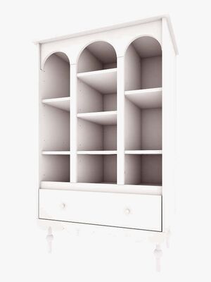 Wood Luck Babushka Bokhylla, Vit