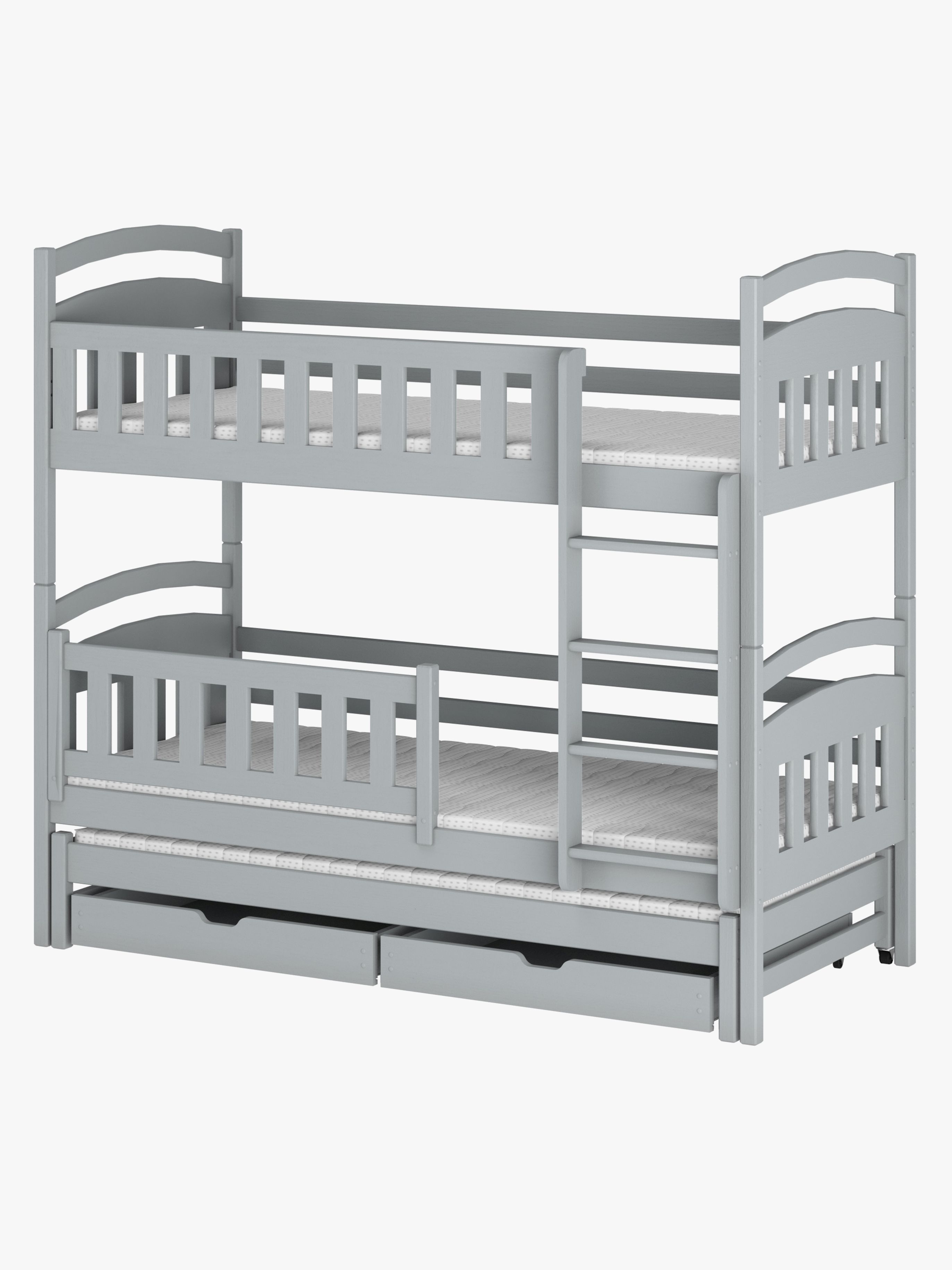 Lano Meble BLANKA Trippel Våningssäng 90×200 Grå