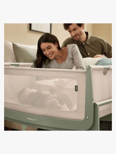 Snüz SnuzPod 5 Bedside Crib, Sage