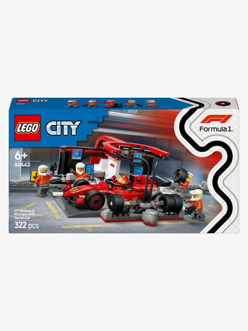 LEGO City 60443 F1 depåstopp & depåteam med Ferrari bil