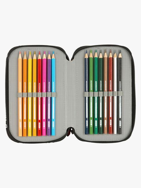 FC Barcelona  Fyllt Trippelpennfodral 37 Delar, Svart