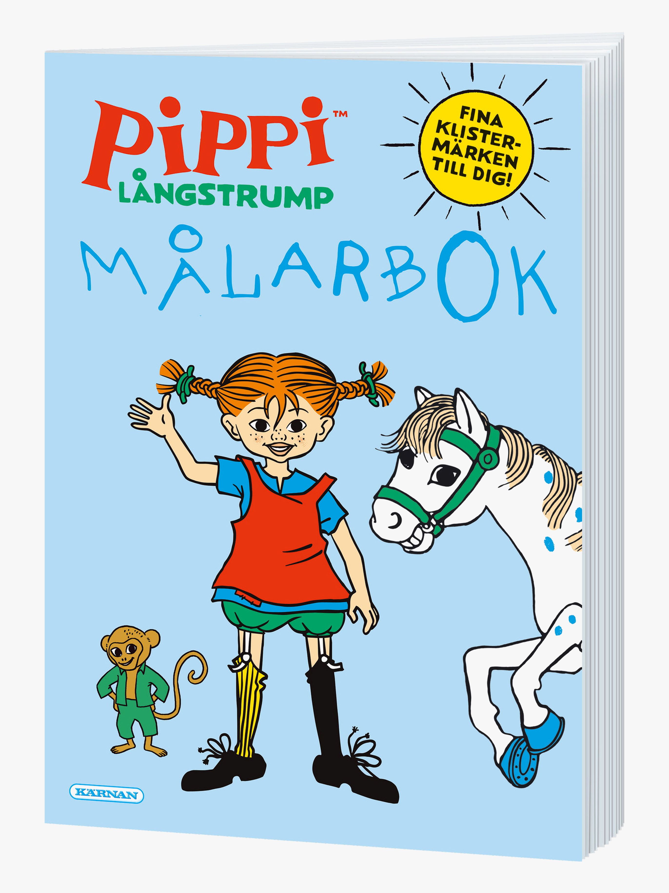 Egmont Kärnan Pippi Långstrump Målarbok
