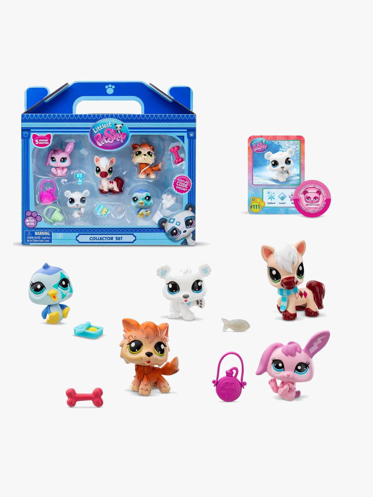 Littlest Pet Shop Winter Besties Figurset 5-Pack