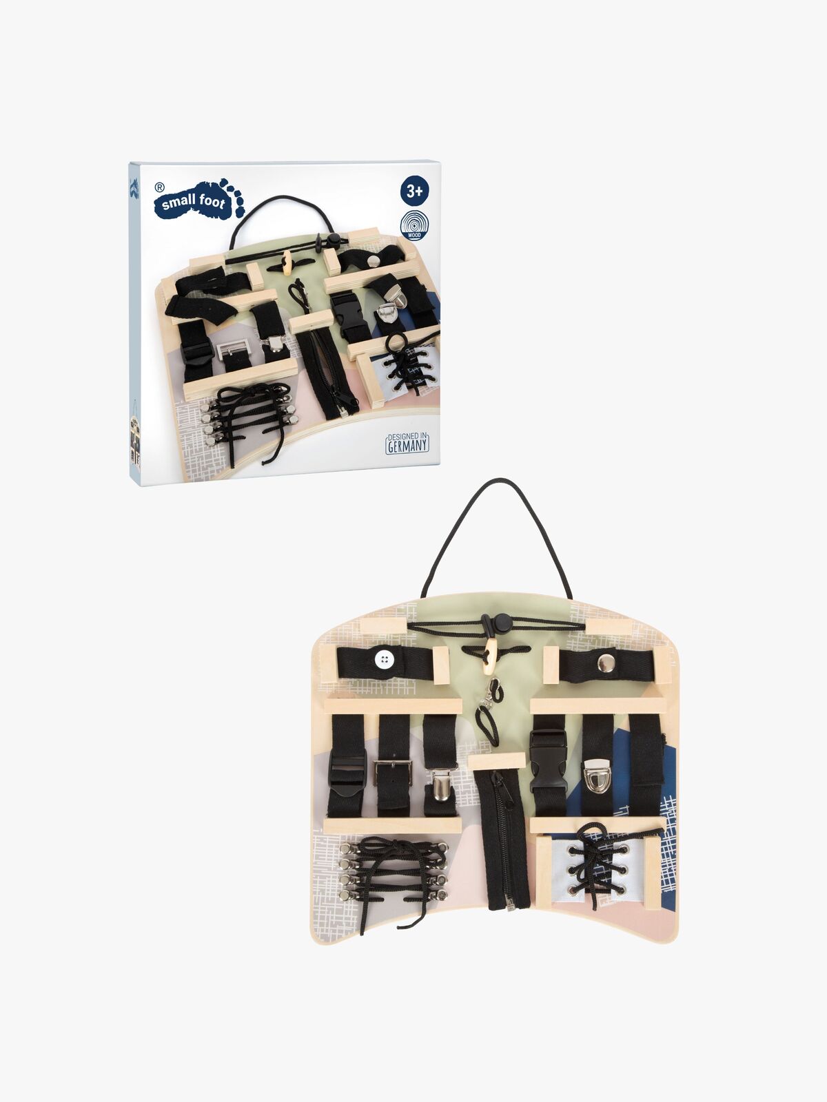 Small Foot Motorikbräda med Lås och Snören