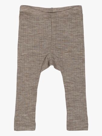 Mikk-Line Leggings Barn Merinoull, Melange Denver