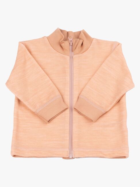 Joha Tröja Zip Merinomix, Peach