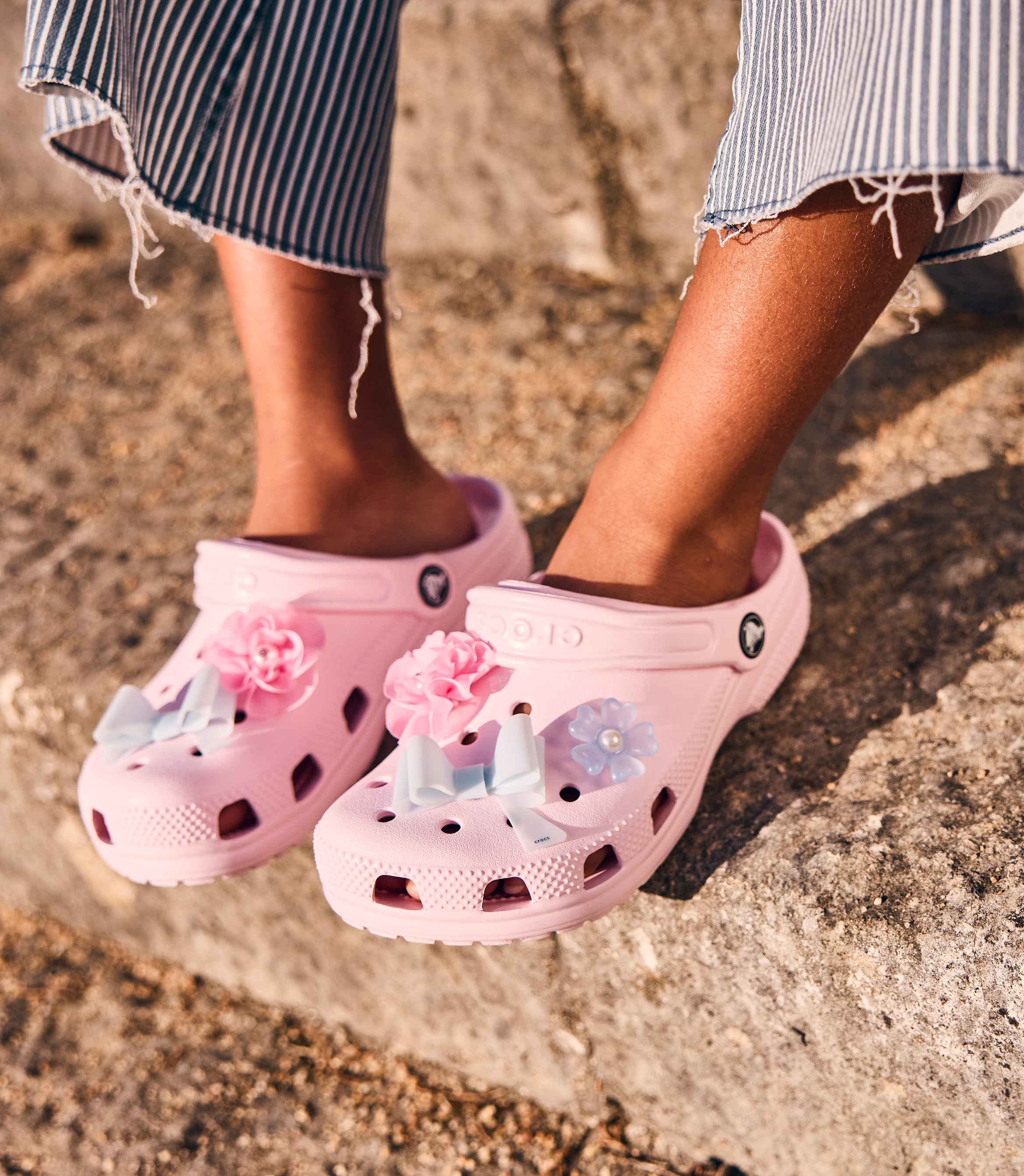 Crocs Classic Kids Tofflor, Pink Milk, 25-26