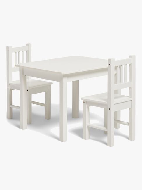 Alice & Fox LOVIS Bord och Stolar + Soffa med Förvaring, Vit