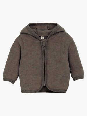 Huttelihut Ullfleecejacka Merinoull, Brown Melange