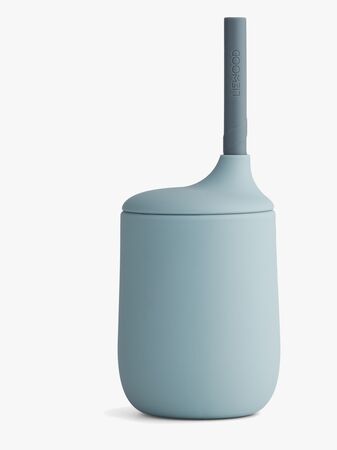 LIEWOOD Ellis Sugrörsmugg Silikon, Sea Blue/Blue Wave Mix