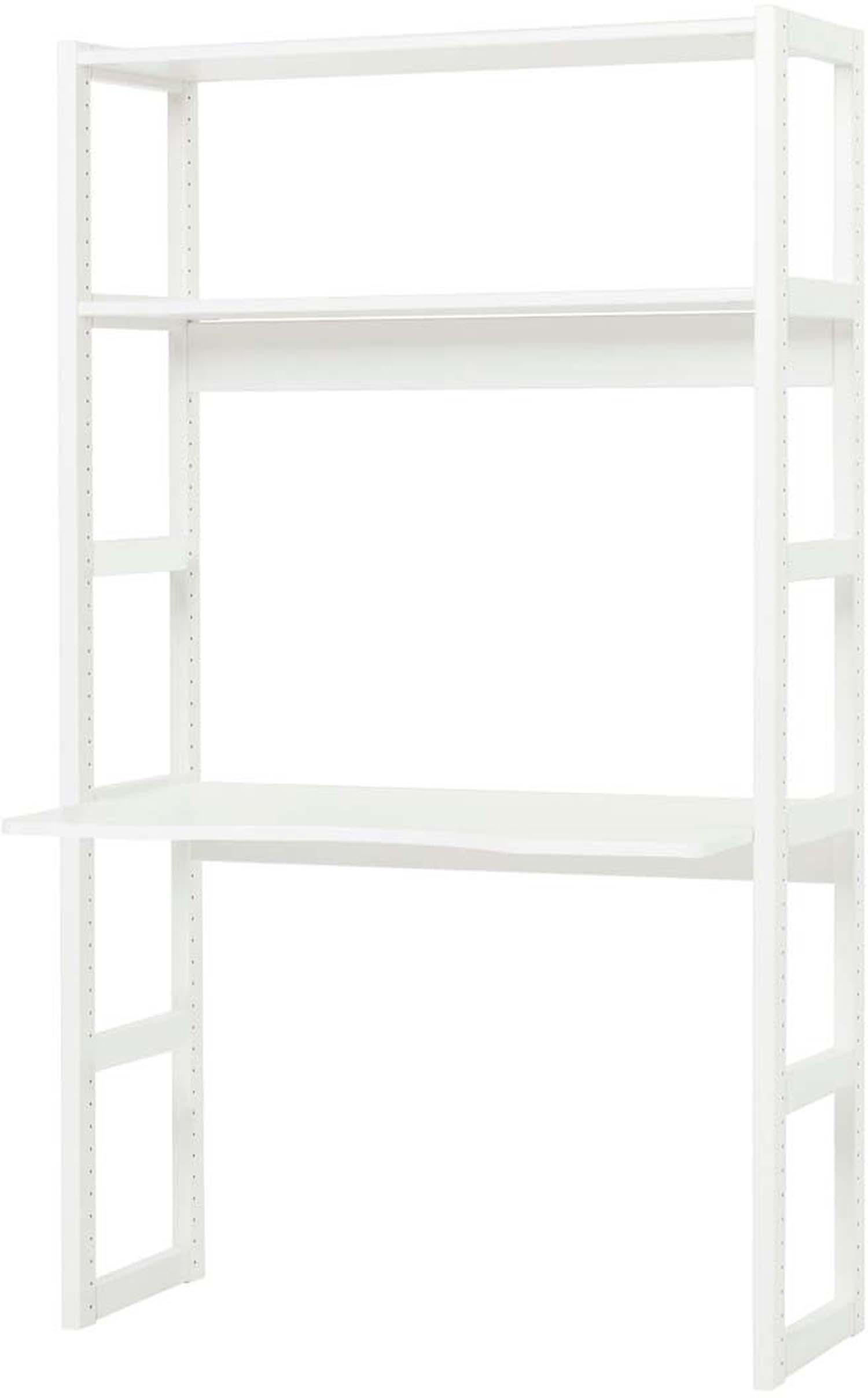 Hoppekids STOREY section with 2 shelves and desktop 100 cm White