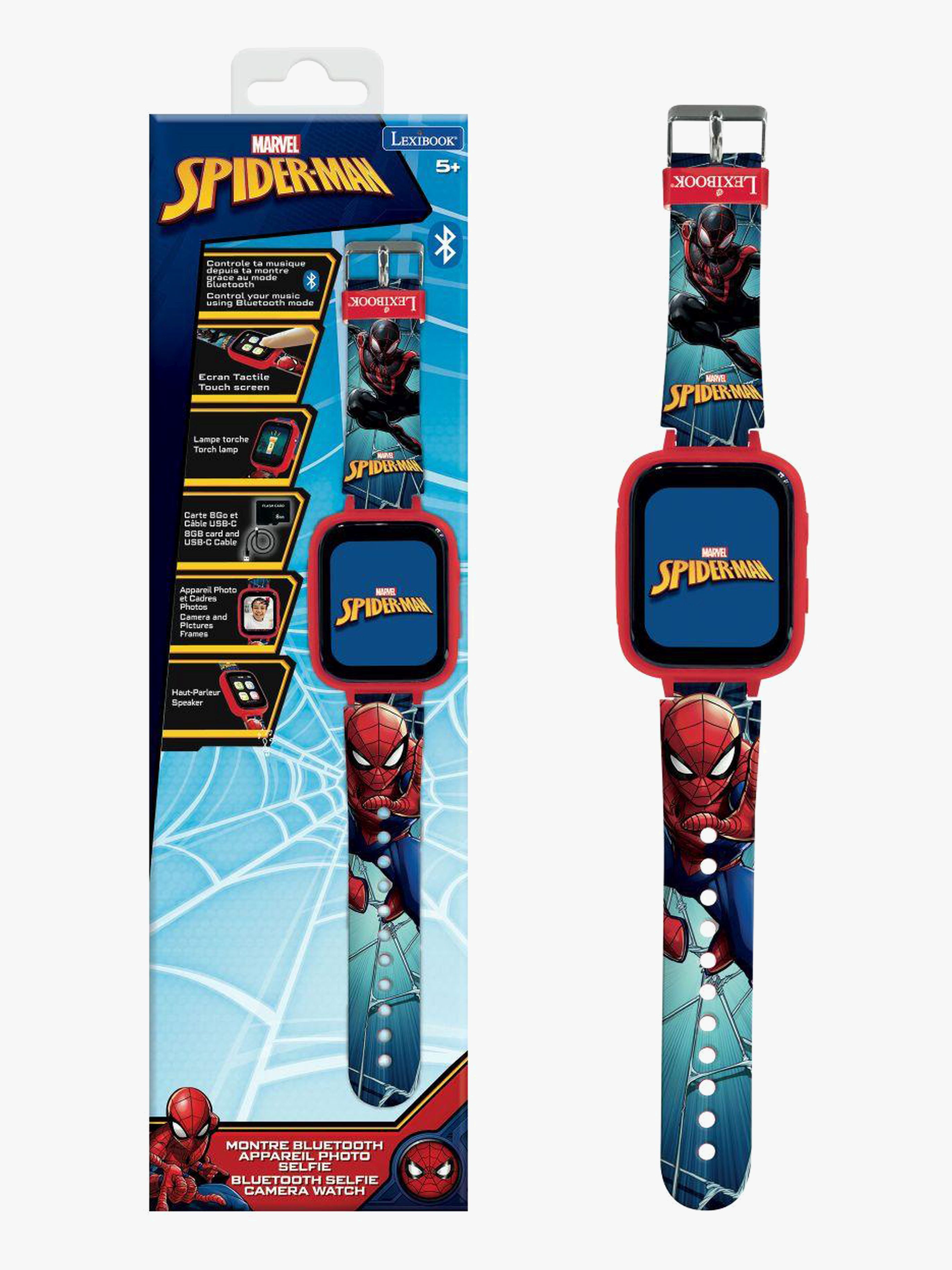 Marvel Spider-Man Bluetooth Digital Klocka med Kamera